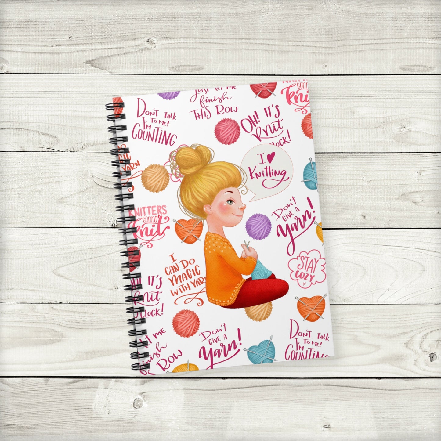 knit lover notebook journal - blonde