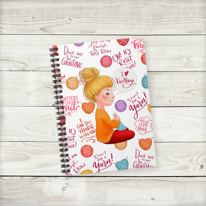 Knit Lover Notebook Journal - Blonde