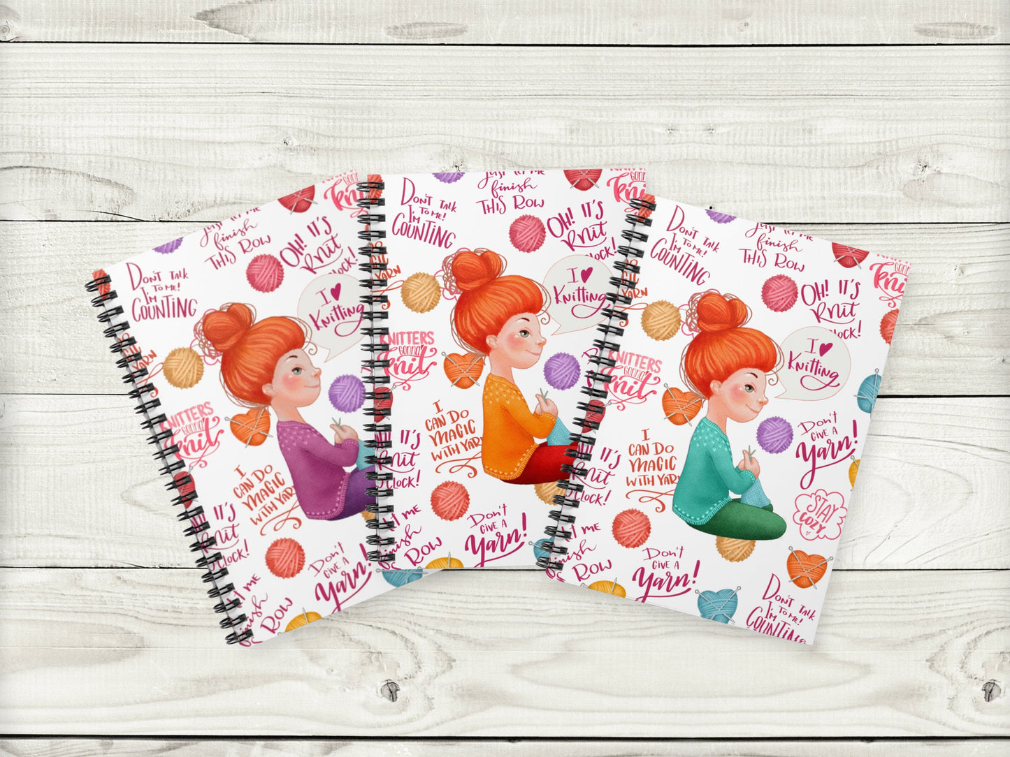 knit lover notebook journal - ginger