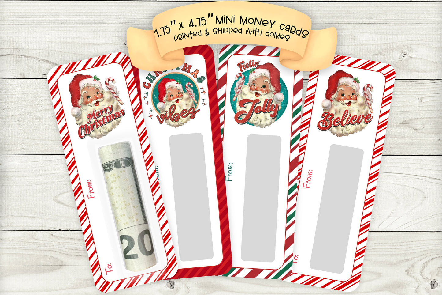 mini money cards | christmas vibes | feelin’ jolly