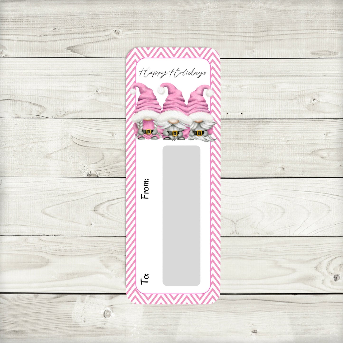 mini money cards | pink christmas santa gnomes money holder | christmas cash | christmas gonk