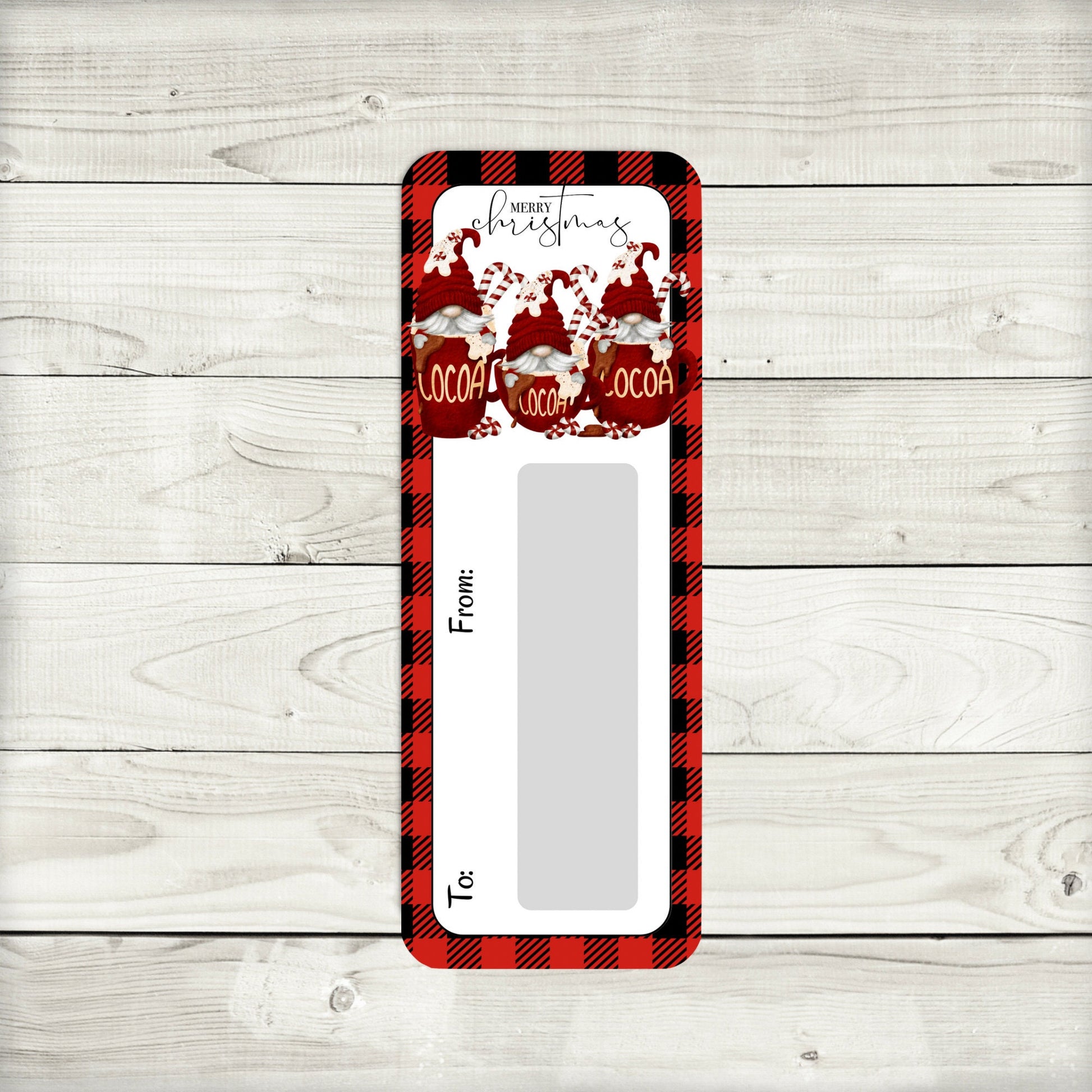 Hot Cocoa Gnomes Christmas Money Card Holder