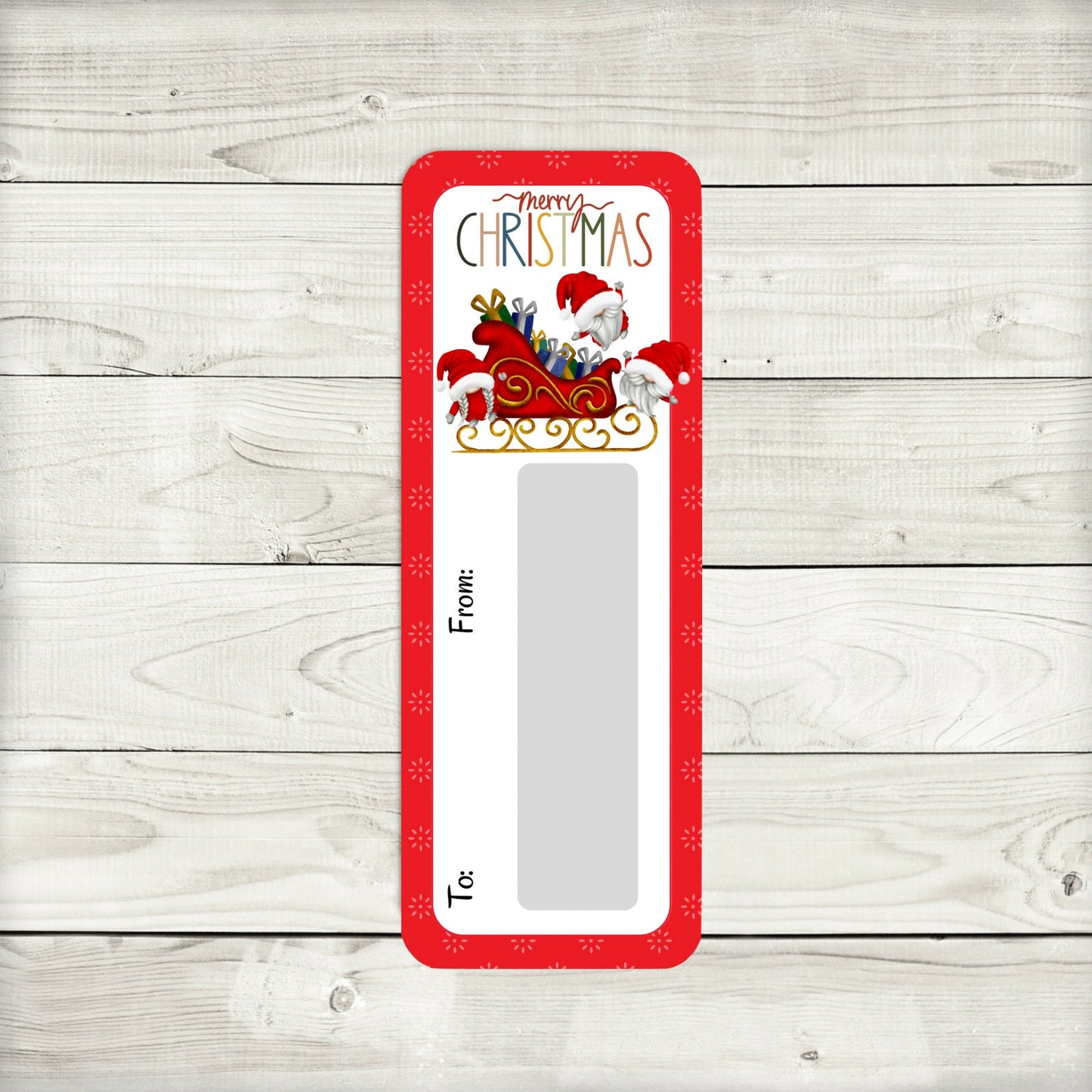 mini money cards | sleigh ride gnome money holders | christmas cash | christmas gonk