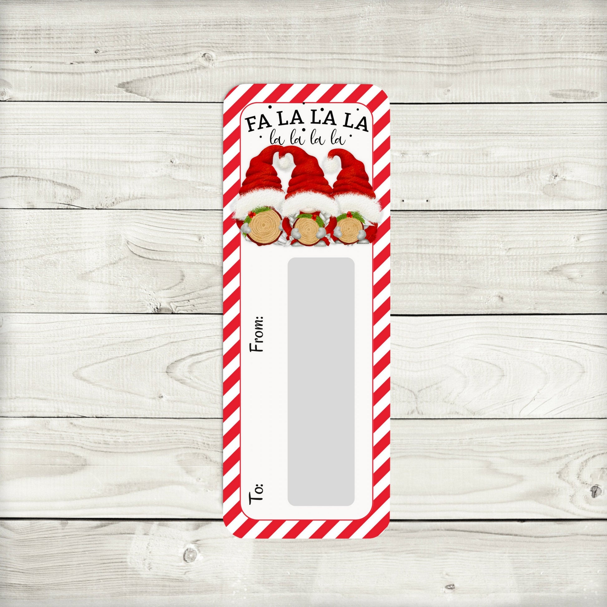 Santa Gnome Christmas Money Card Holder