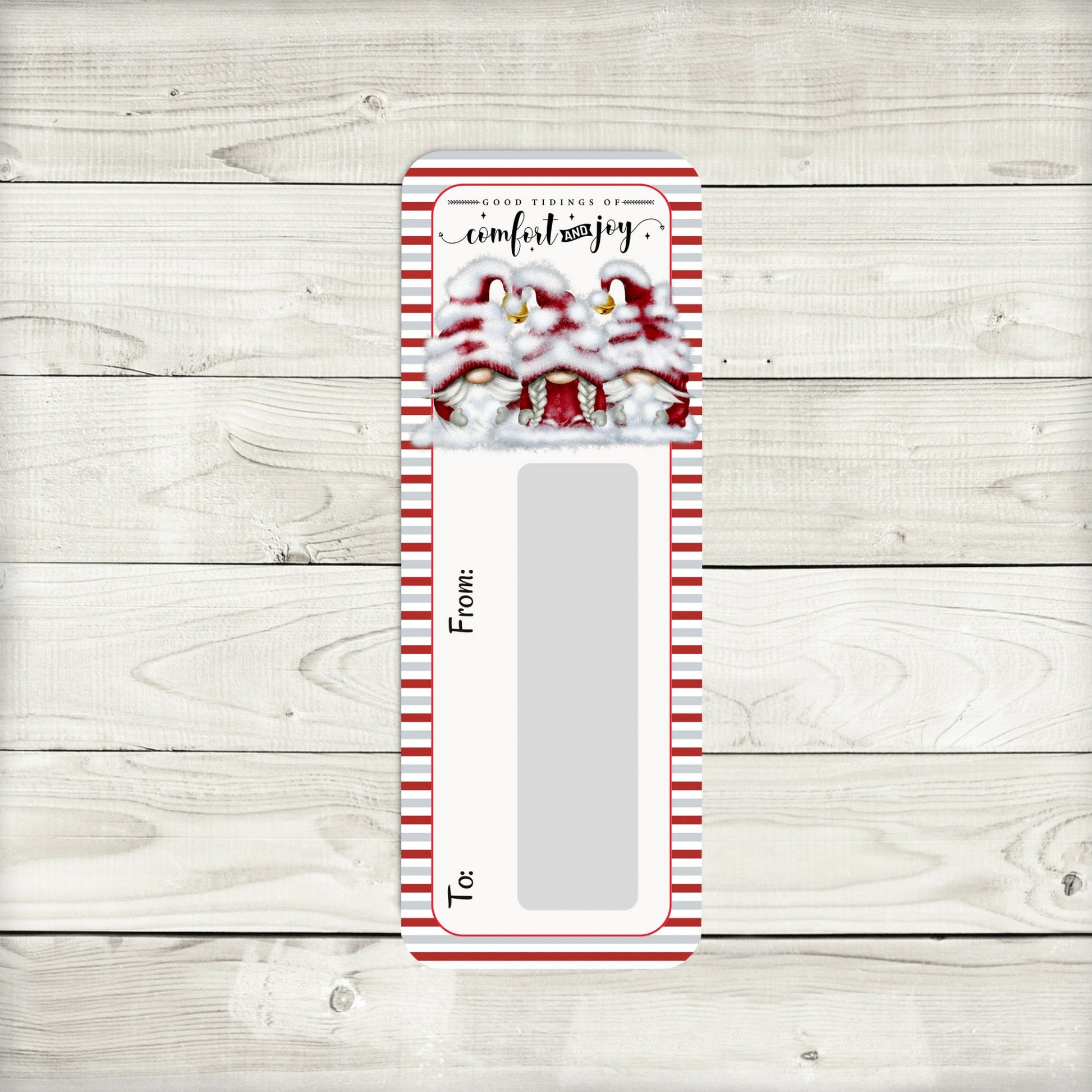 Snowy Gnome Christmas Money Card Holder
