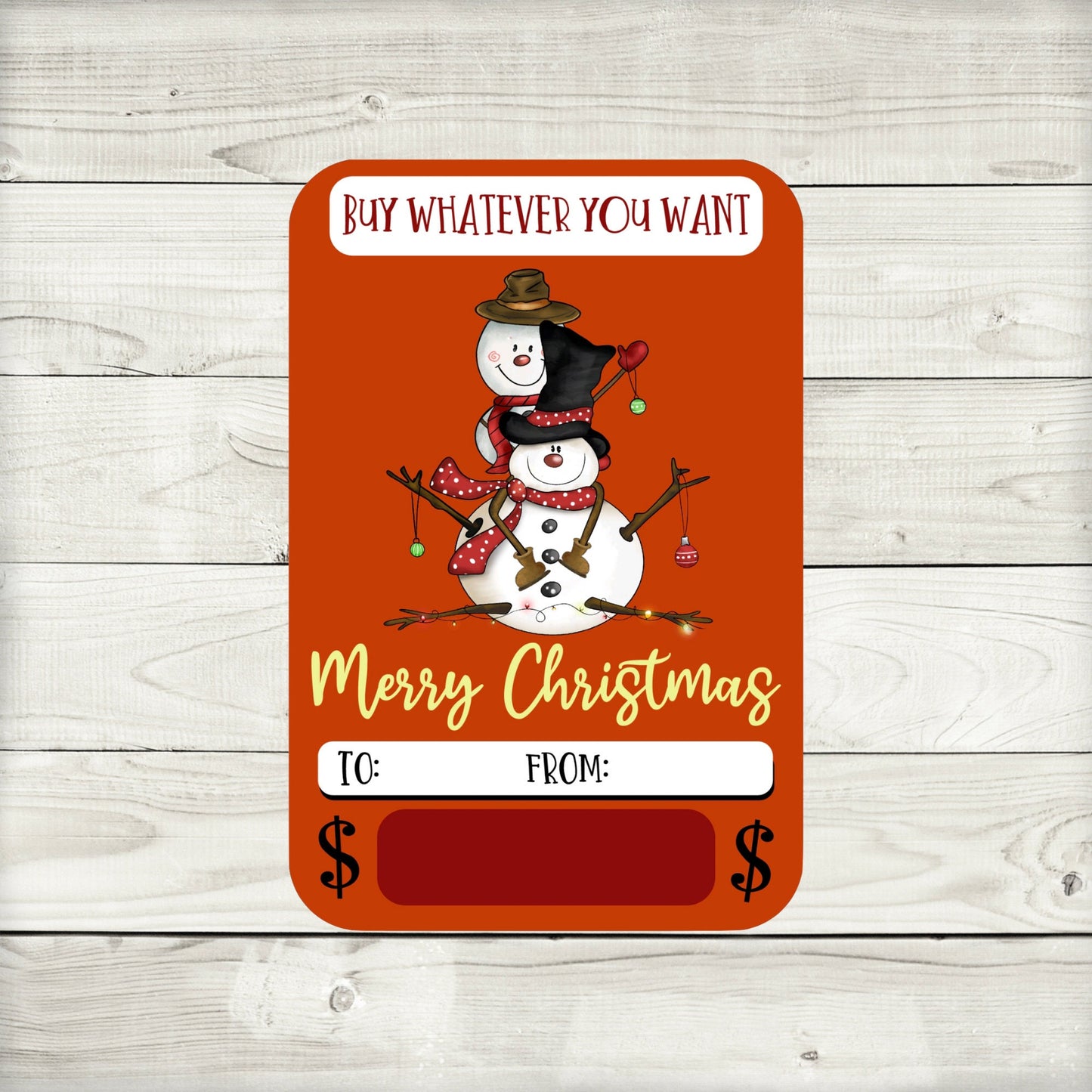 funny snowman christmas cash money holders edition 2