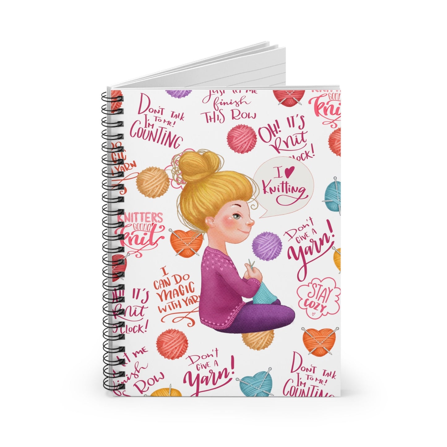 knit lover notebook journal - blonde