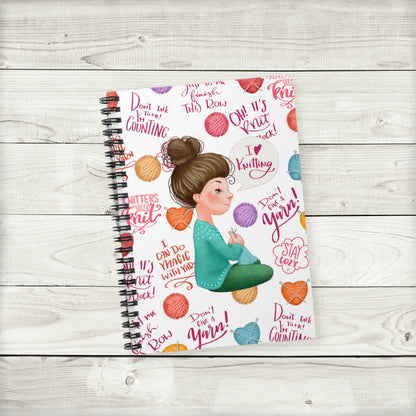 Knit Lover Notebook Journal - Brunette