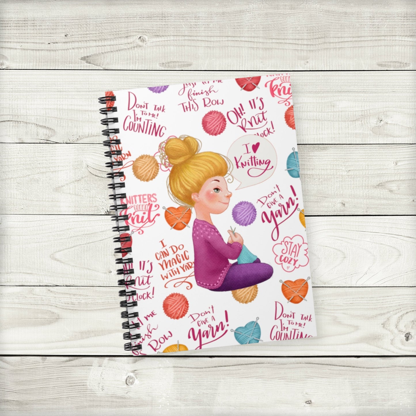 knit lover notebook journal - blonde