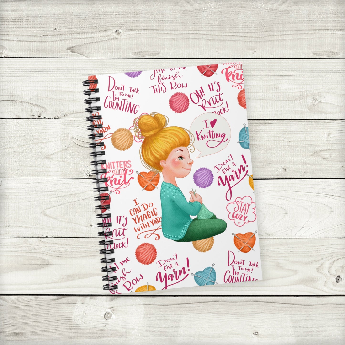 knit lover notebook journal - blonde