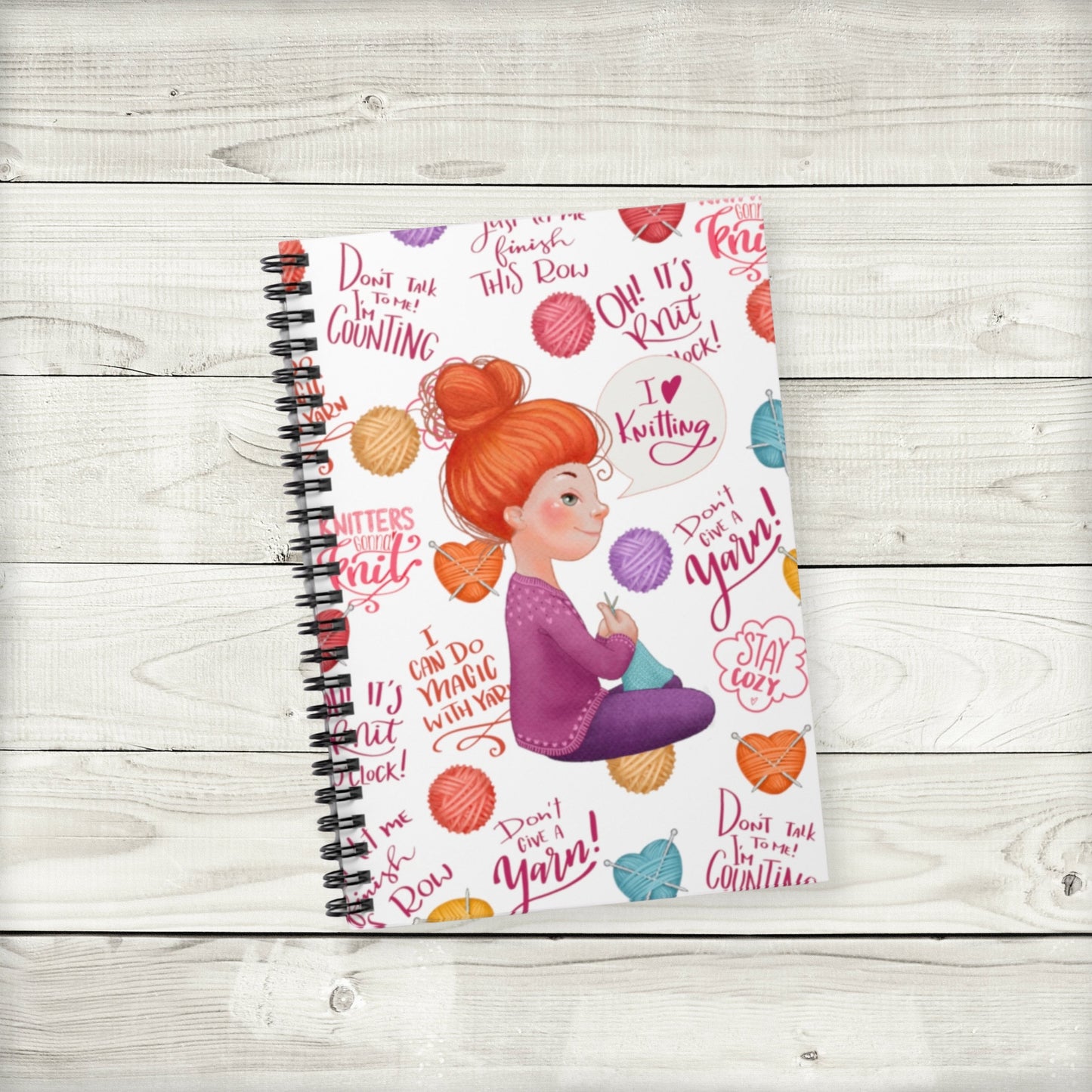 knit lover notebook journal - ginger