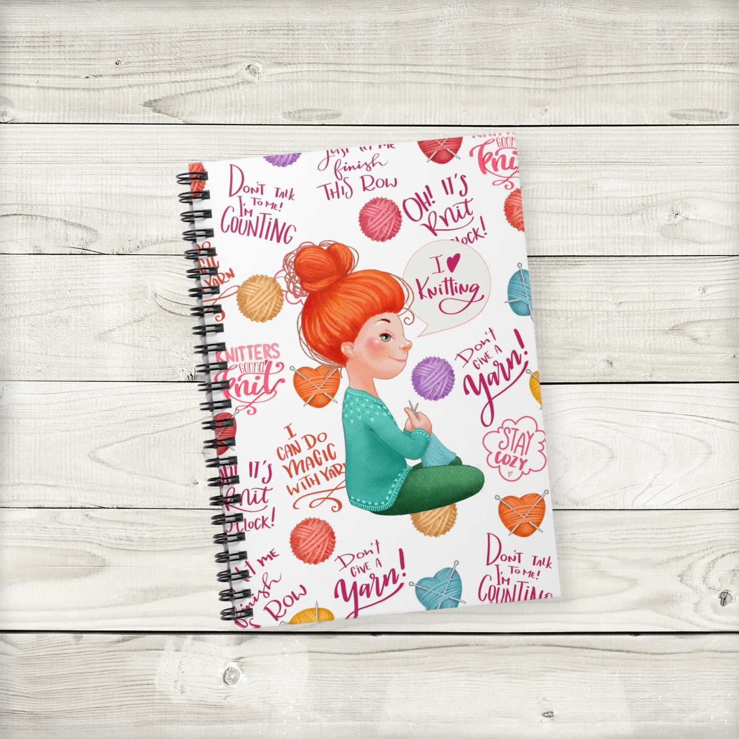 knit lover notebook journal - ginger