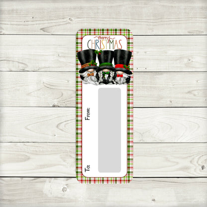 Top Hat Christmas Gnomes Money Card Holder (1.75 x 4.75 in)