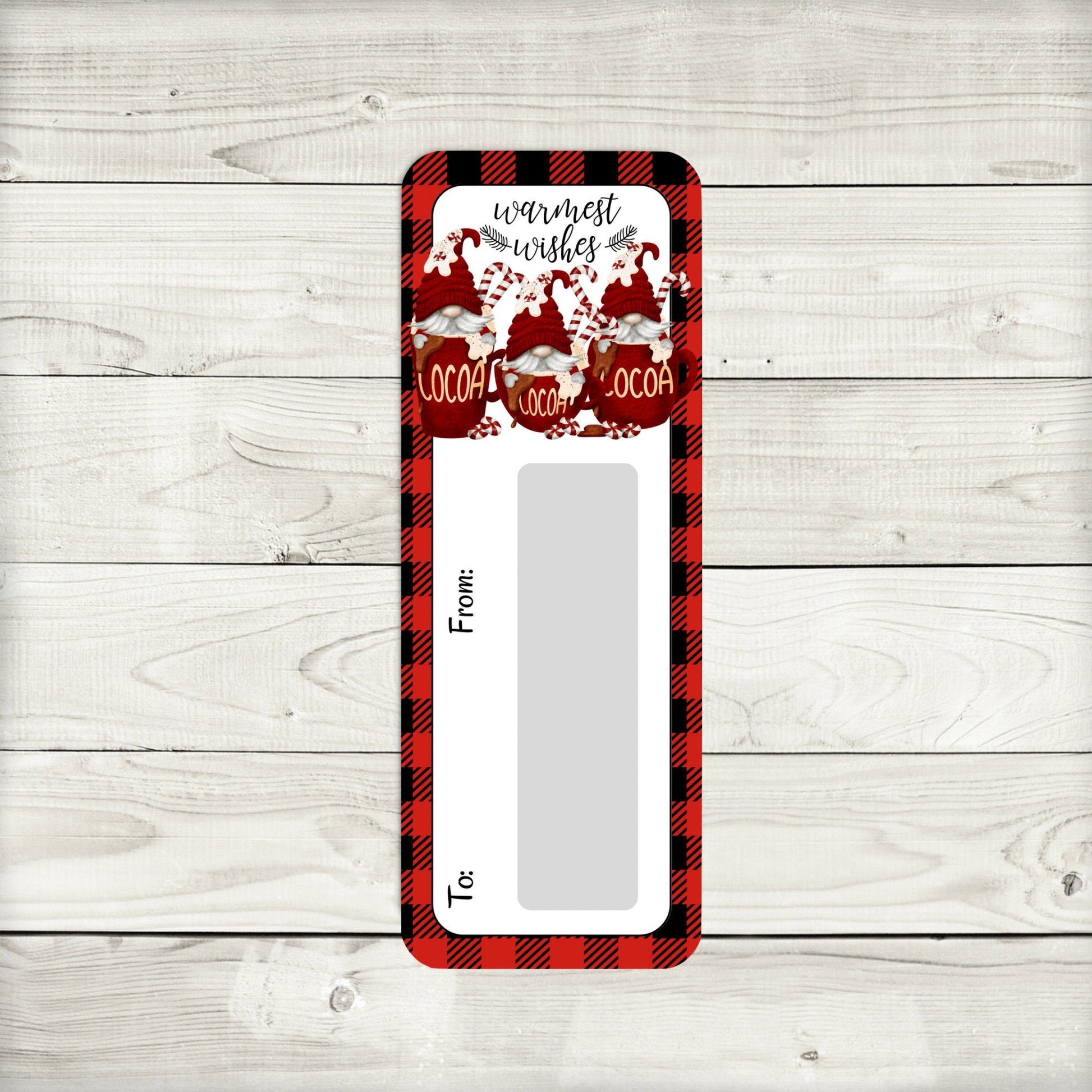 Hot Cocoa Gnomes Christmas Money Card Holder