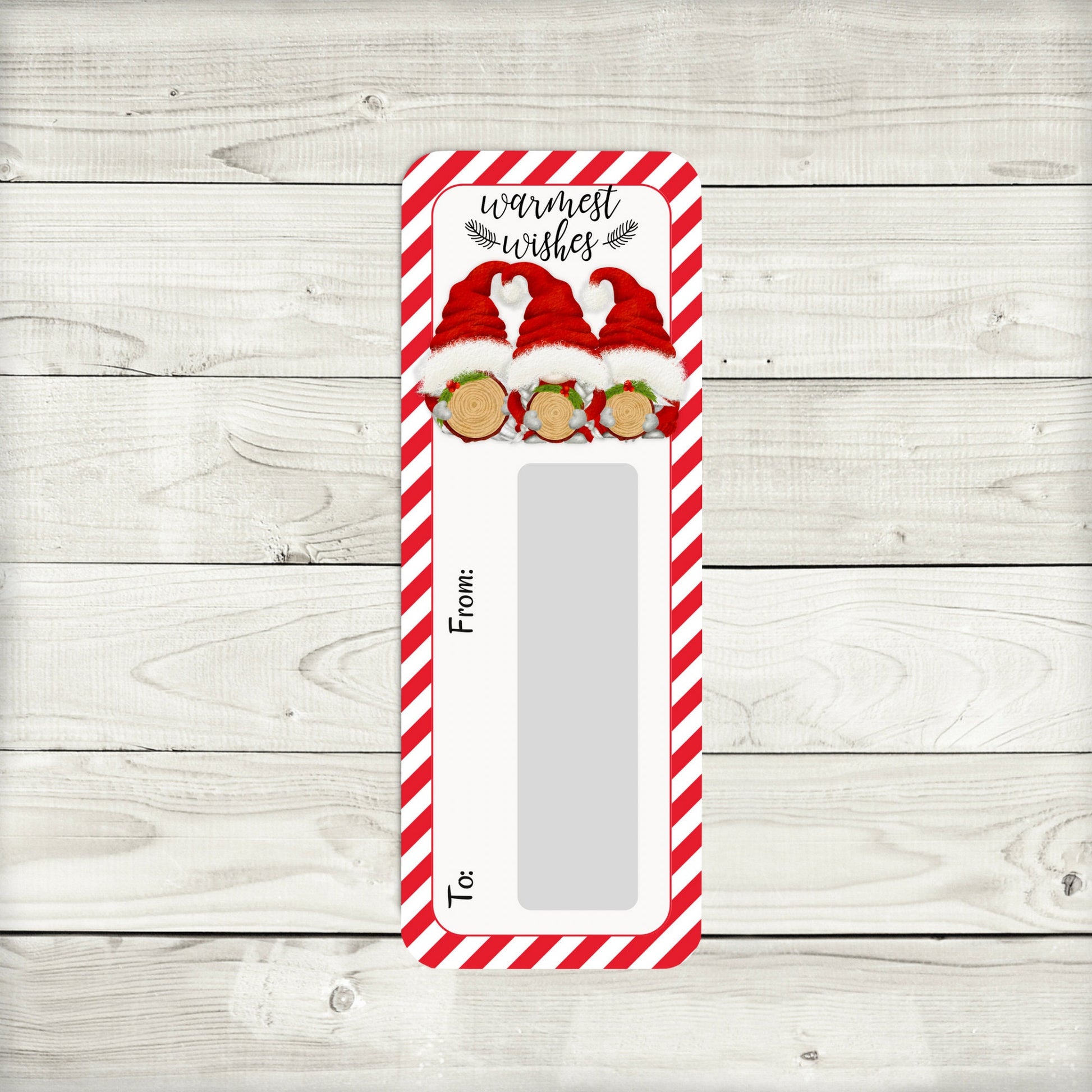 Santa Gnome Christmas Money Card Holder