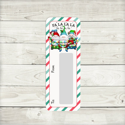 Christmas Gnome Money Card Holder: Holiday Cash Gift, Christmas Lit Gnomes