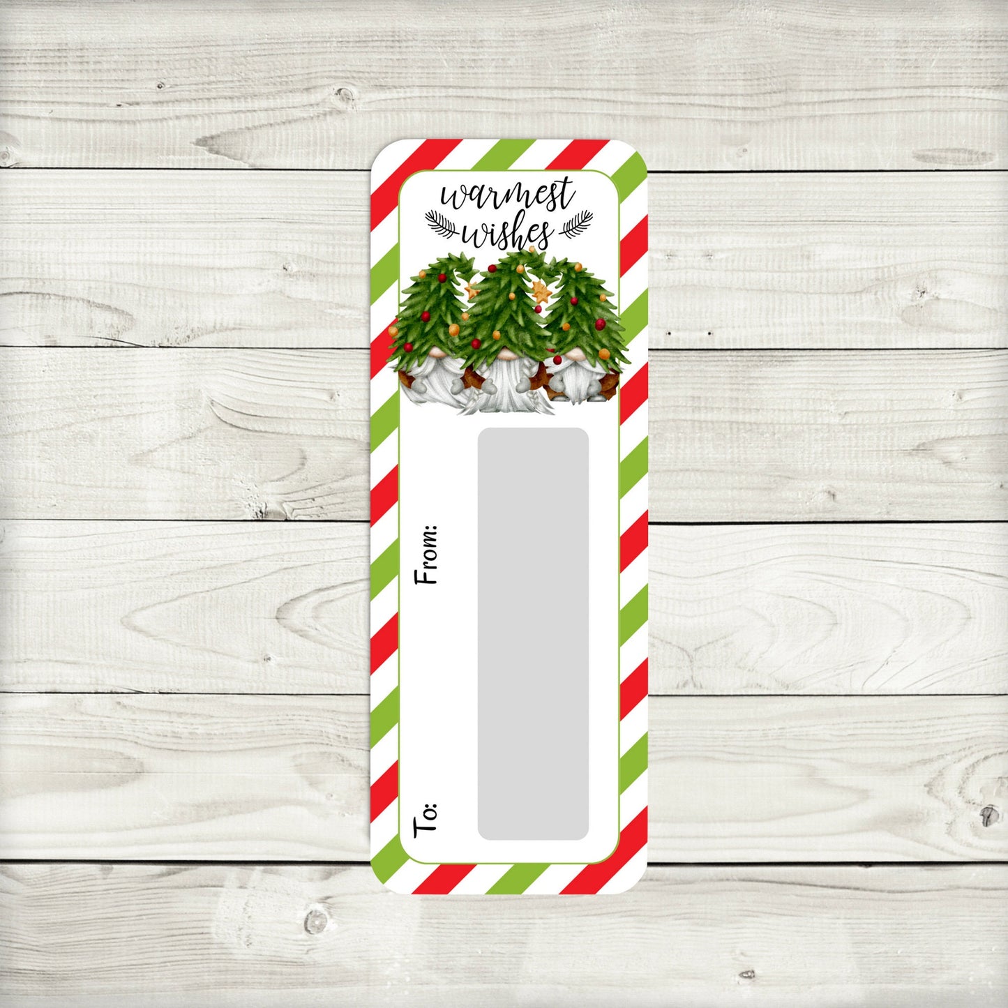 christmas gnome money card holder: holiday cash gift