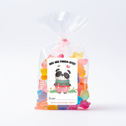 Woodland Animals Valentine's Day Cards or Stickers: Kids Classroom Party, Set of 12