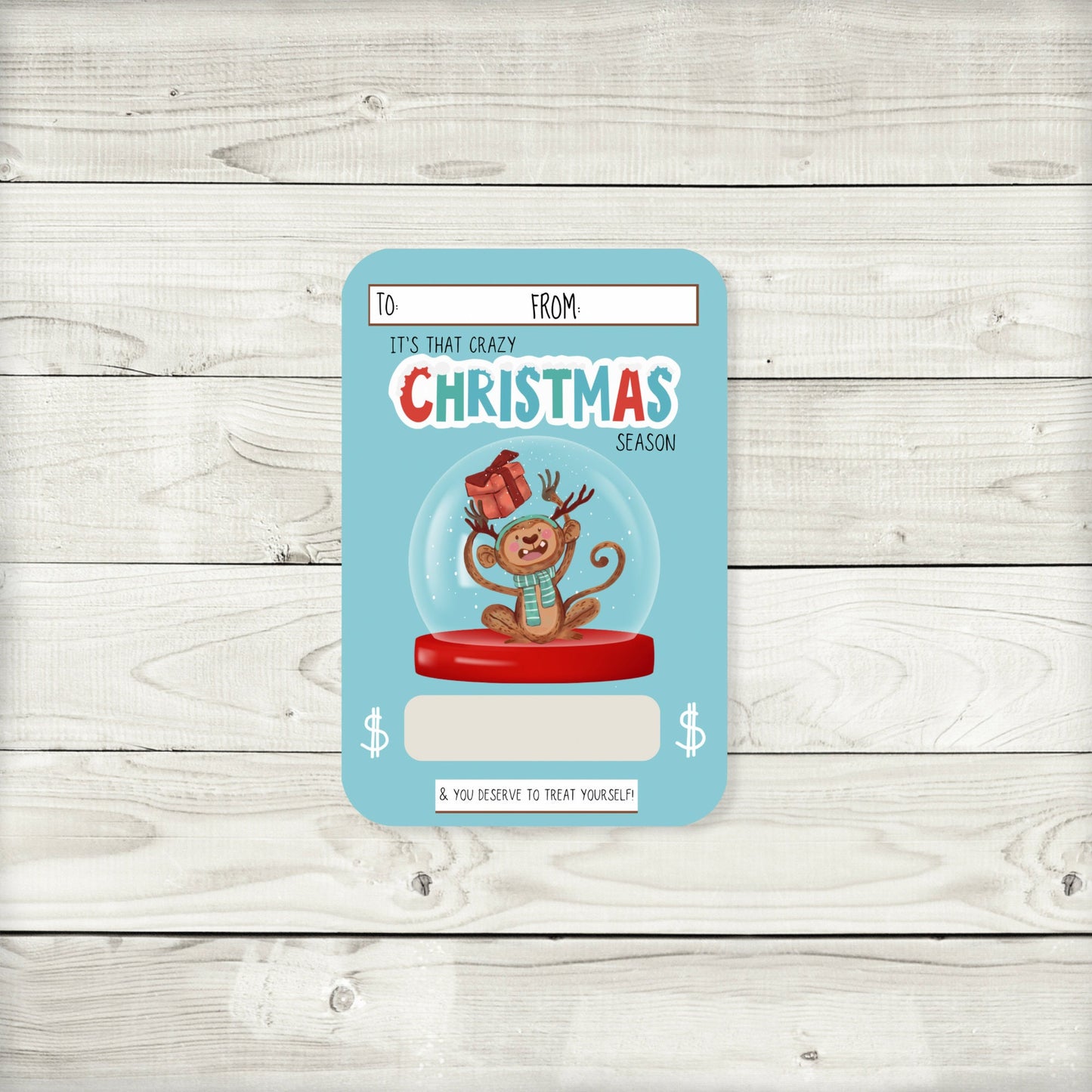 cute christmas animal cash card holders set 2