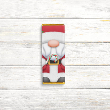 Christmas Gnome Chocolate Bar Wrappers: Festive Holiday Labels