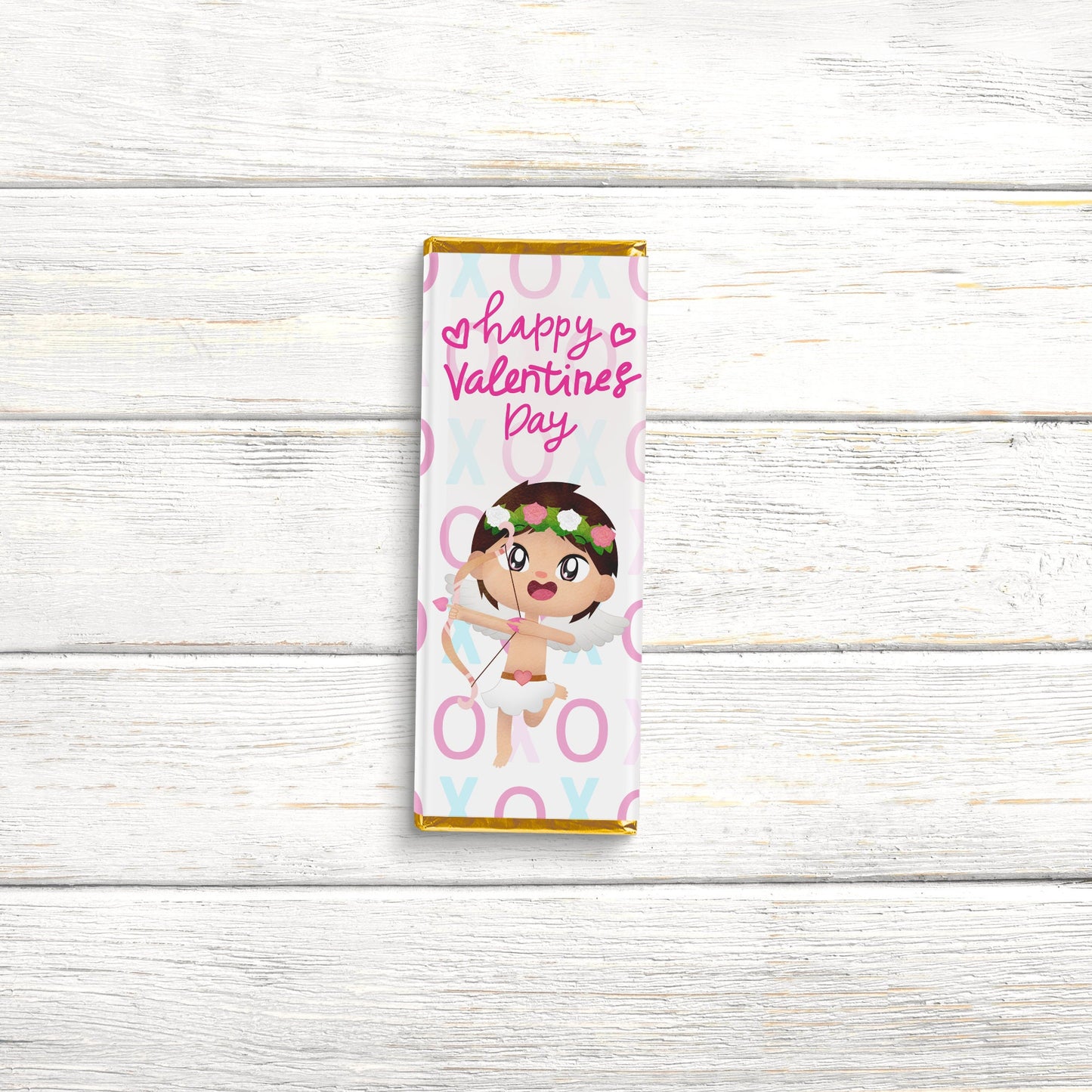 boy cherub valentines day chocolate wrap, candy bar wraps, valentines candy wrapper, valentines chocolate bar labels