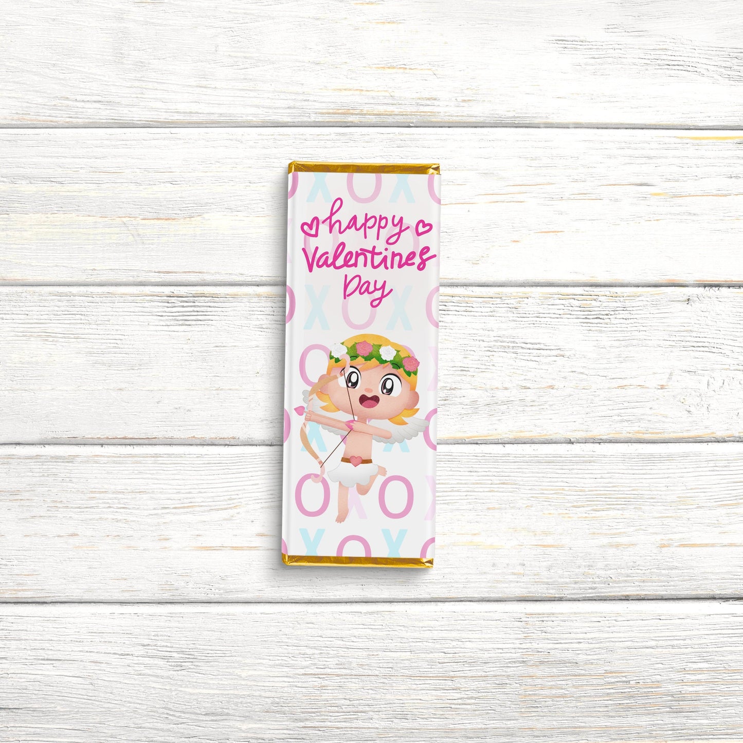 boy cherub valentines day chocolate wrap, candy bar wraps, valentines candy wrapper, valentines chocolate bar labels