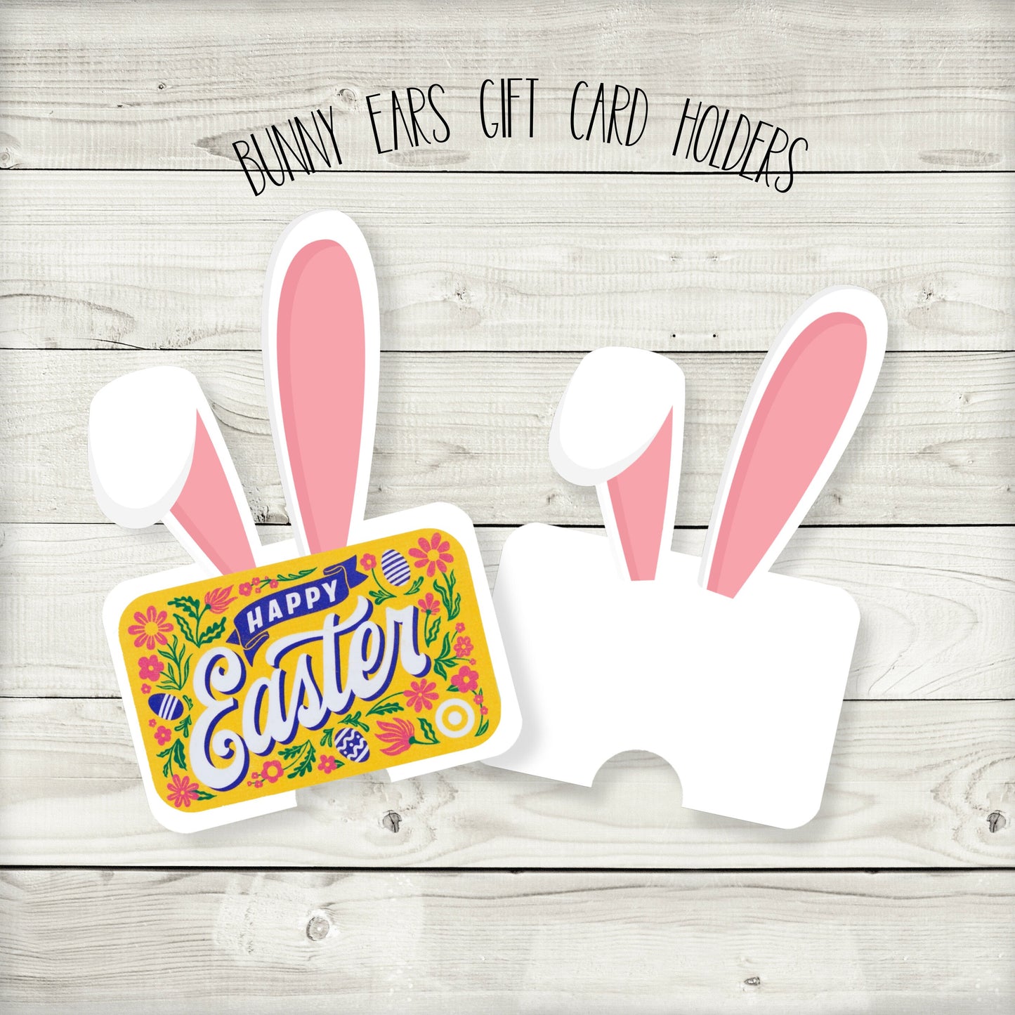 easter bunny ears gift card holder, easter basket stuffers, easter basket fillers, easter money, easter basket gifts, easter bunny money