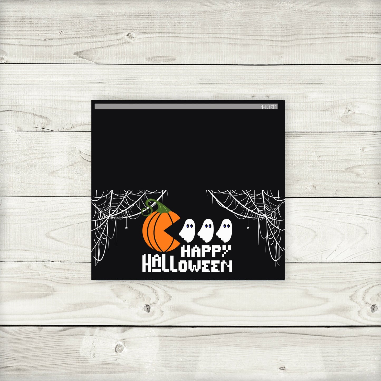 happy halloween pumpkin ghost chaser bag toppers, classroom party favors, 4.15” x 2” toppers