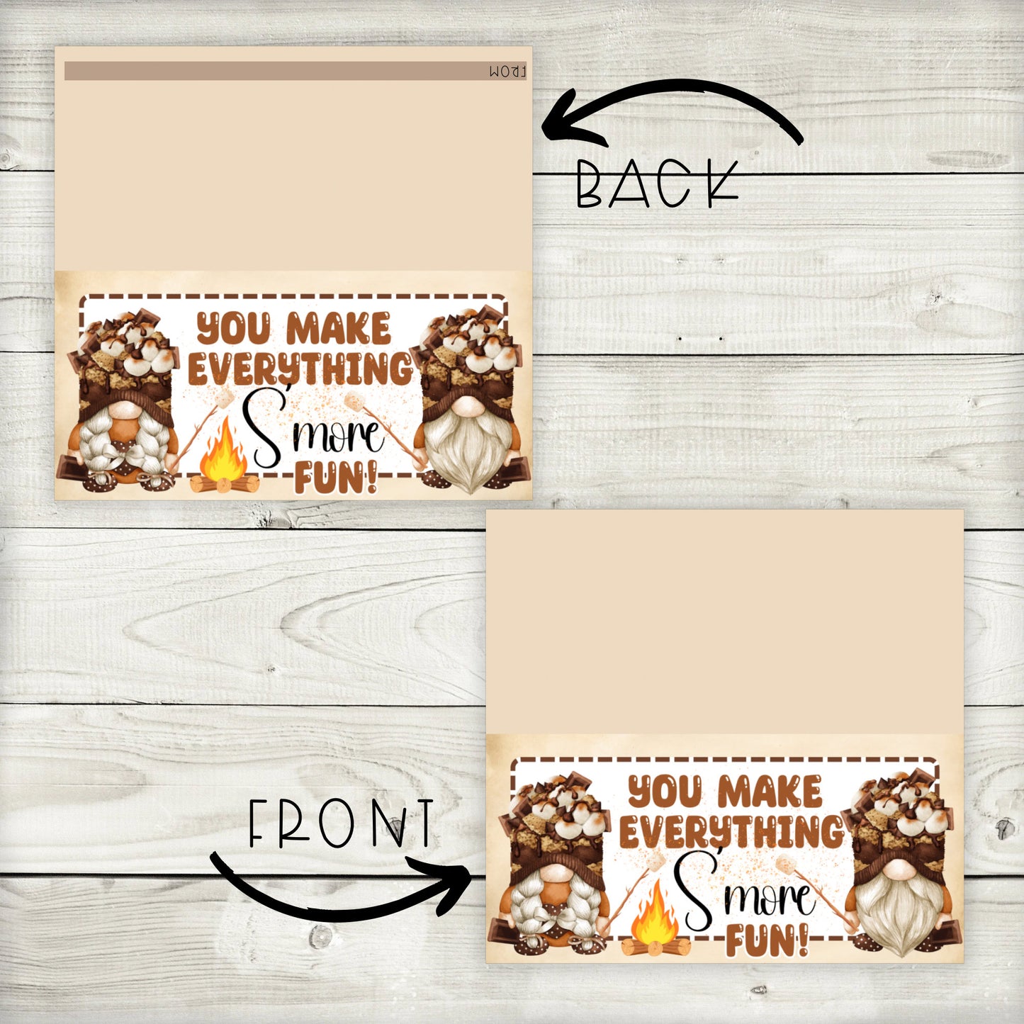 s’mores party bag toppers, you make everything s’more fun, 4.15” x 2” toppers