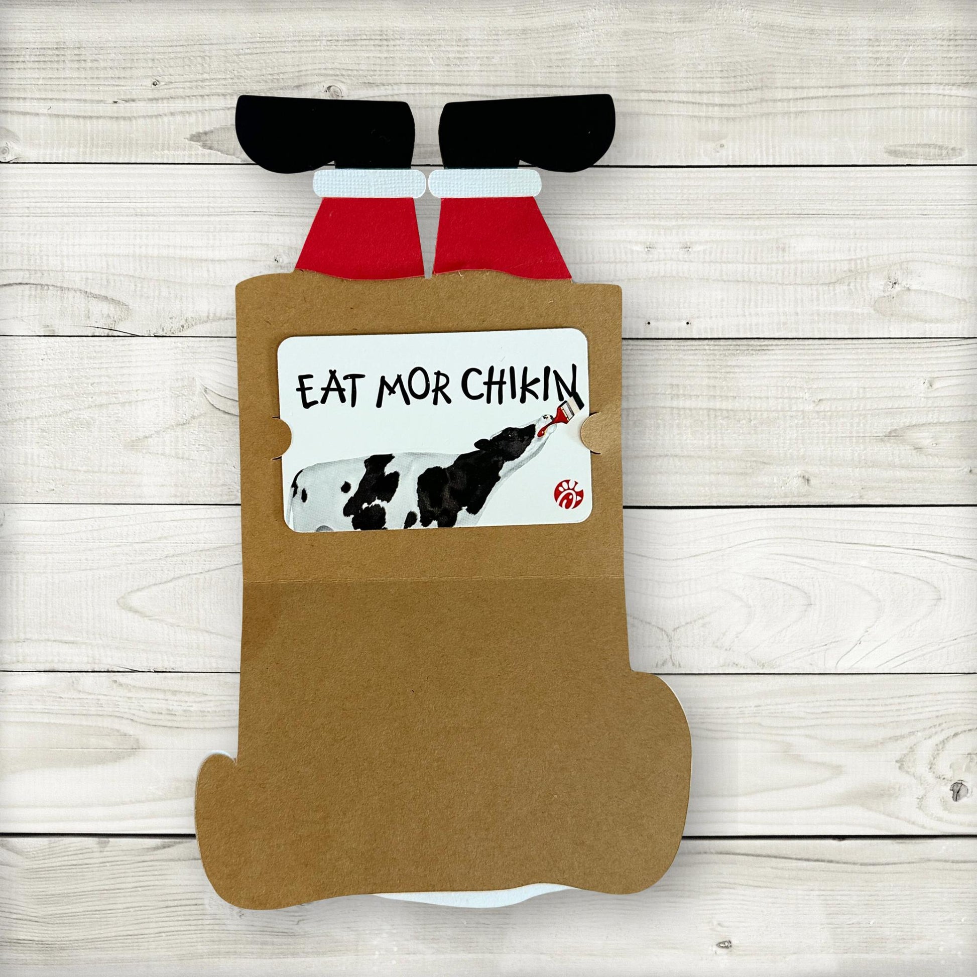 Upside Down Santa Chimney Gift Card Holder: Festive Christmas Money Holder