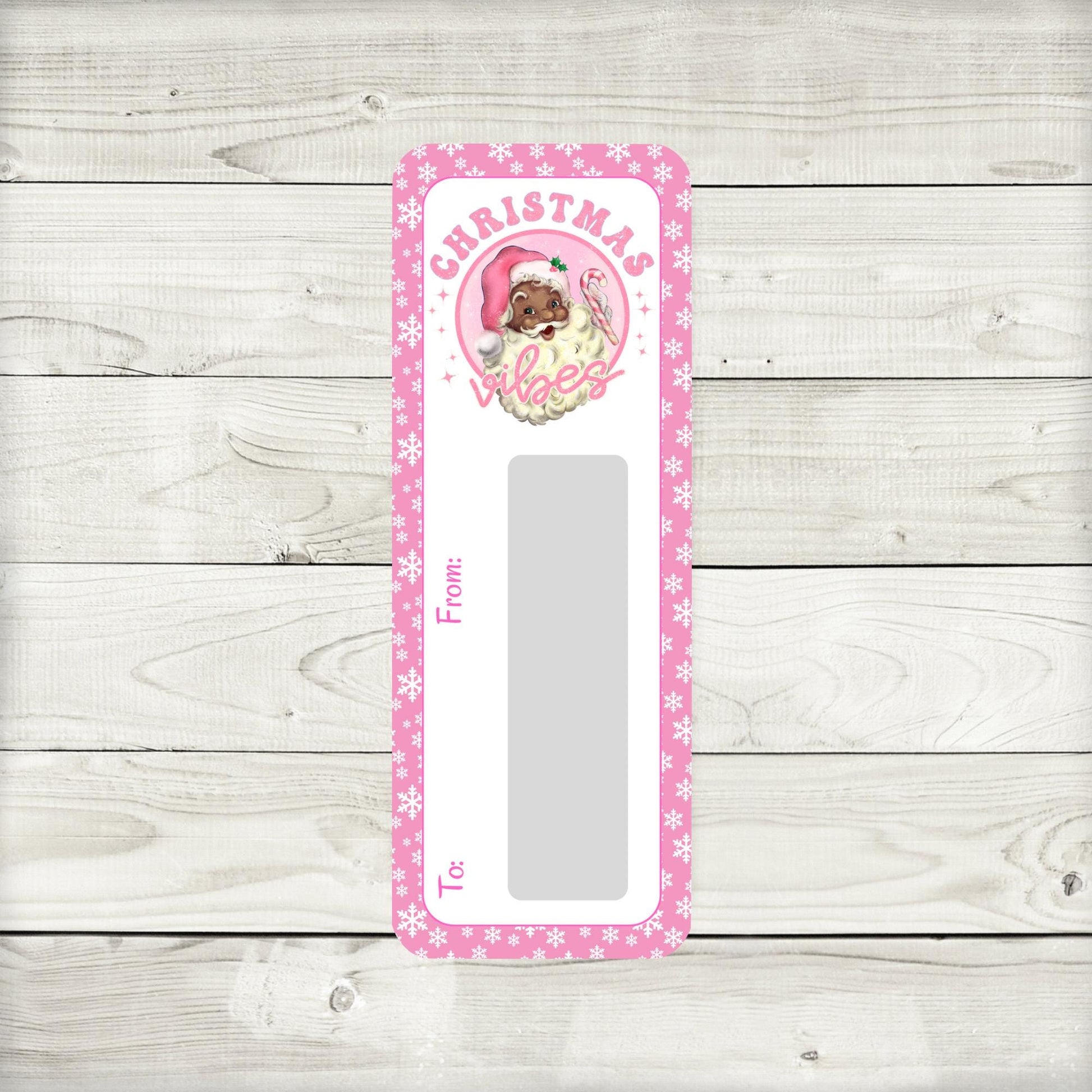 Black Santa Mini Money Holders – Christmas Cash Cards for Stocking Stuffers and Holiday Gifts