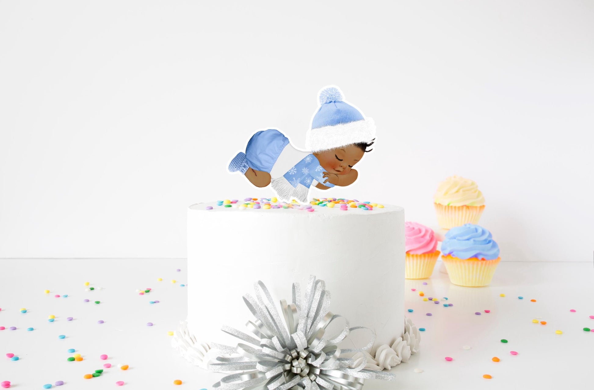 Winter Wonderland Baby Shower Cake Topper