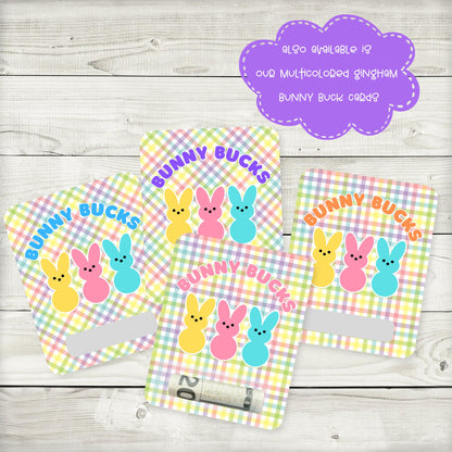 Argyle Bunny Bucks Money Card: Easter Basket Stuffer