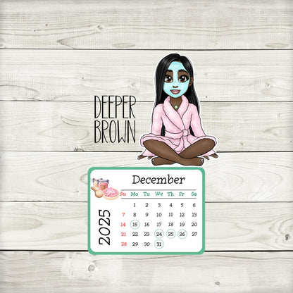 2025 Mini Spa Desk Calendar: Self-Care Gift