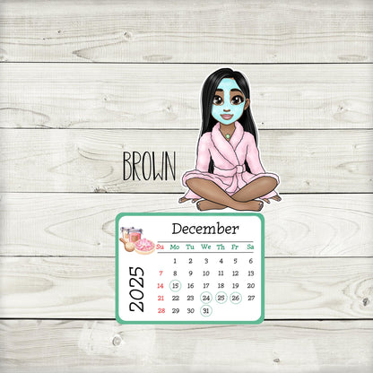 2025 Mini Spa Desk Calendar: Self-Care Gift