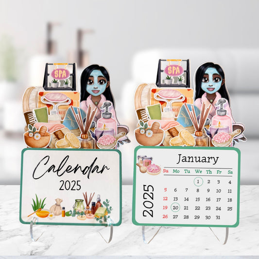 2025 Mini Spa Desk Calendar: Self-Care Gift