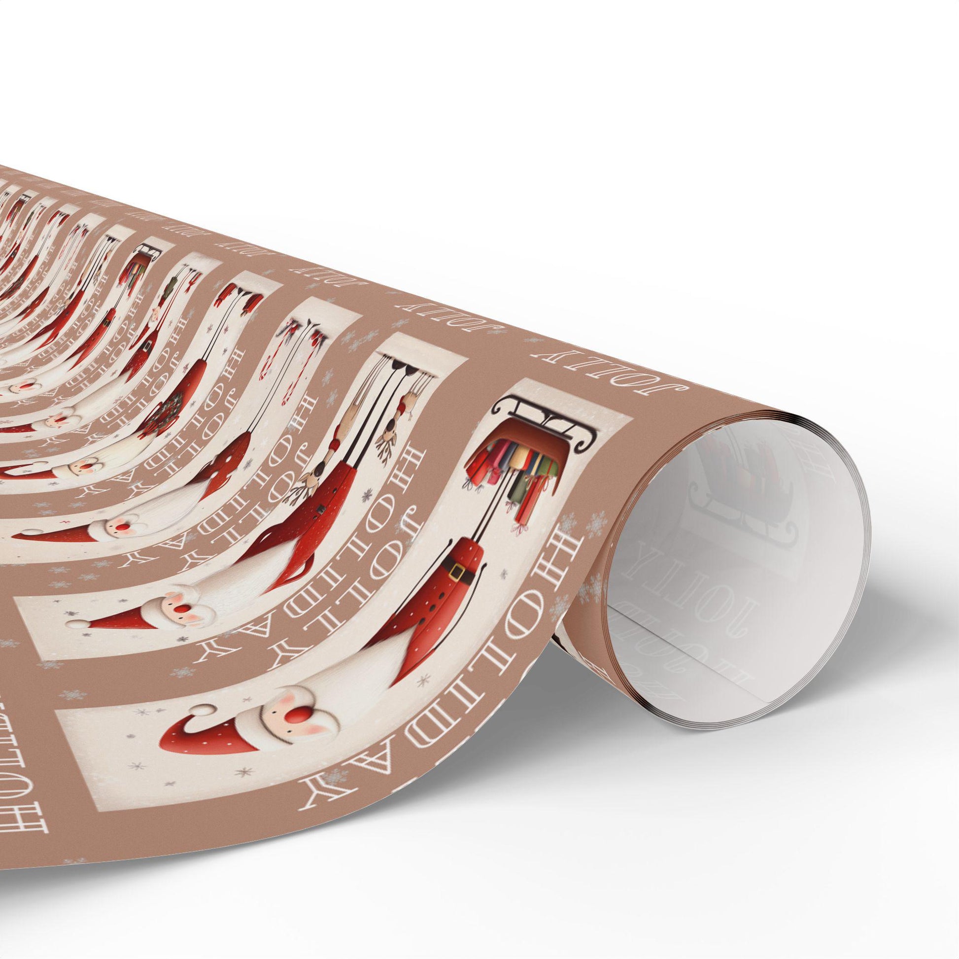 Vintage Santa Gift Wrapping Paper, Christmas Wrapping Papers, Cute Gift Wrap, Seasonal Paper, Birthday Wrapping, Festive Wrap