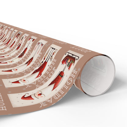 Vintage Santa Gift Wrapping Paper, Christmas Wrapping Papers, Cute Gift Wrap, Seasonal Paper, Birthday Wrapping, Festive Wrap