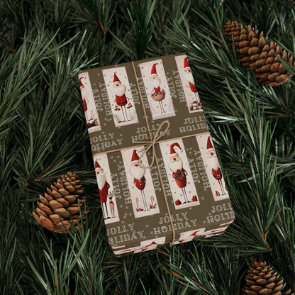 Vintage Santa Gift Wrapping Paper, Christmas Wrapping Papers, Cute Gift Wrap, Seasonal Paper, Birthday Wrapping, Festive Wrap