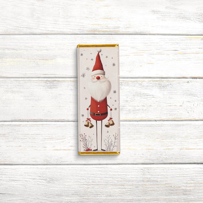 Christmas Candy Bar Wrappers | Scandinavian Santa | Stocking Stuffer Favors | Bulk Party Wrappers Only