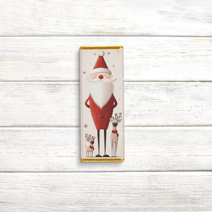 Christmas Candy Bar Wrappers | Scandinavian Santa | Stocking Stuffer Favors | Bulk Party Wrappers Only