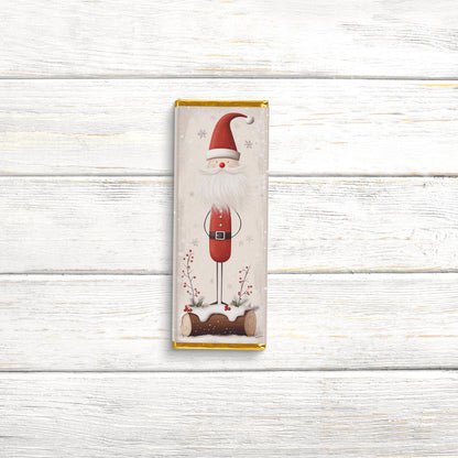 Christmas Candy Bar Wrappers | Scandinavian Santa | Stocking Stuffer Favors | Bulk Party Wrappers Only