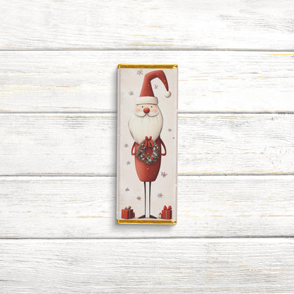 Christmas Candy Bar Wrappers | Scandinavian Santa | Stocking Stuffer Favors | Bulk Party Wrappers Only