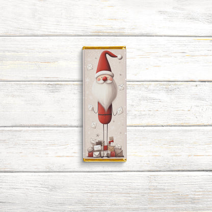 Christmas Candy Bar Wrappers | Scandinavian Santa | Stocking Stuffer Favors | Bulk Party Wrappers Only