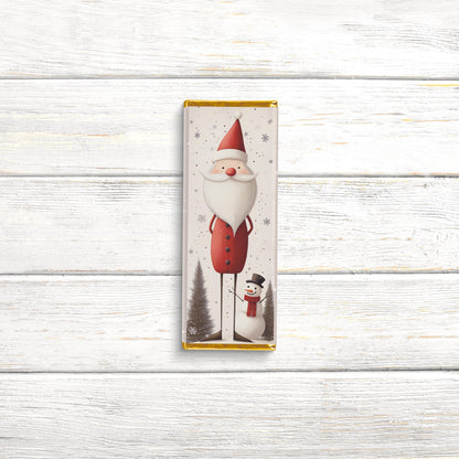 Nordic Santa Chocolate Bar Wrappers: Festive Holiday Party Favors