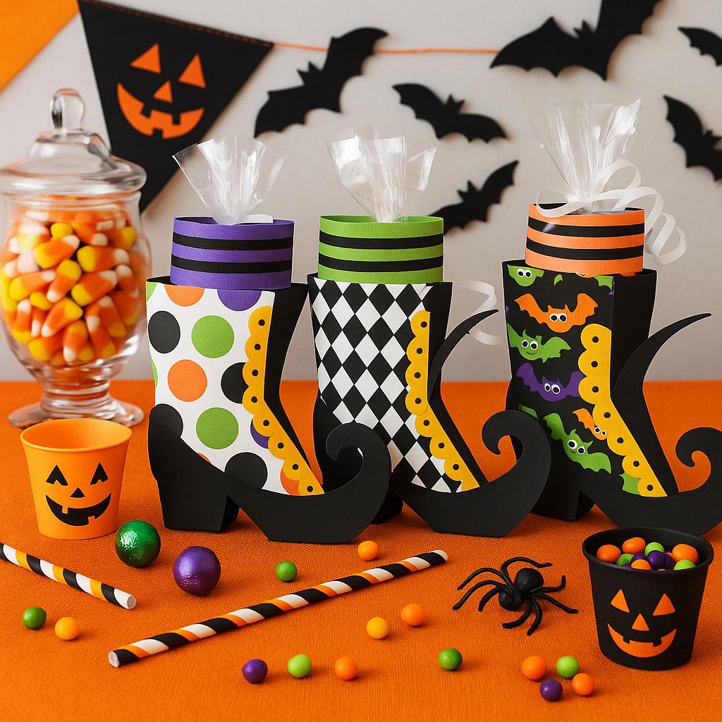 witch boot halloween party favor bags