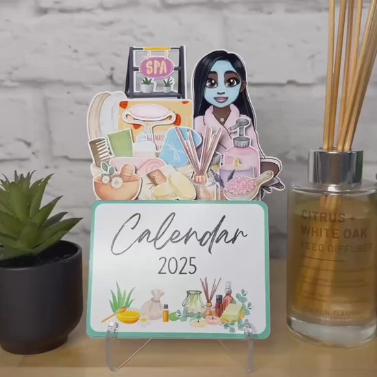 2025 Mini Spa Desk Calendar: Self-Care Gift