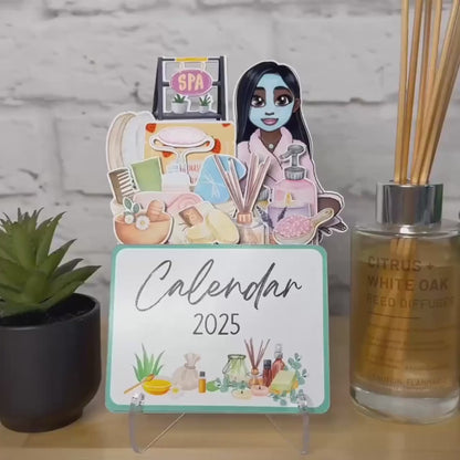 2025 Mini Spa Desk Calendar: Self-Care Gift